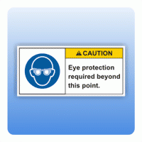 Sicherheitszeichen Eye protection (ANSI Z535) Aufkleber