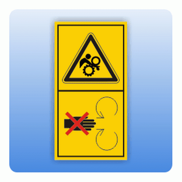 Sicherheitszeichen Schutzeinrichtungen, hoch (ISO 11684) Aufkleber