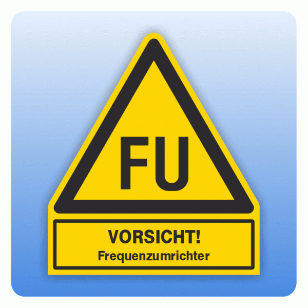 Kombi Warnsymbol Warnung vor Frequenzumrichter