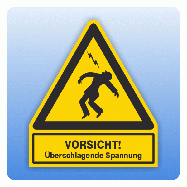 Kombi Warnsymbol Vorsicht Überschlagende Spannung