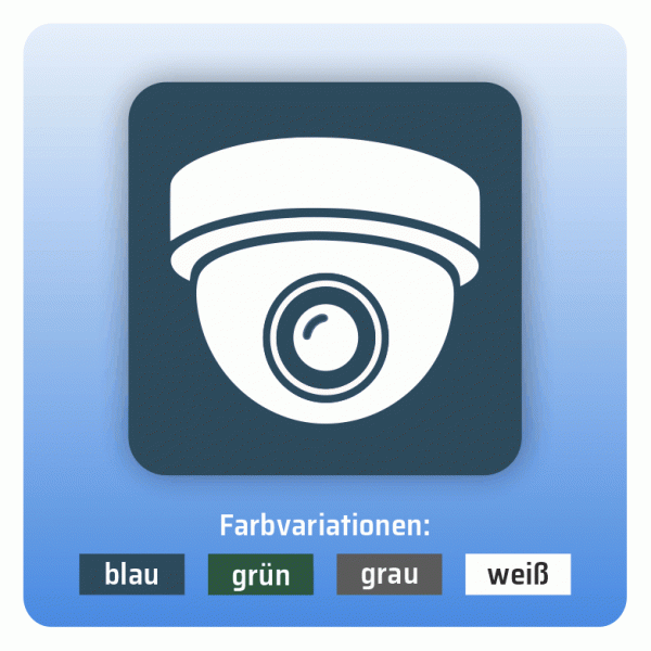 Aufkleber Bus und Bahn - Videoüberwachung