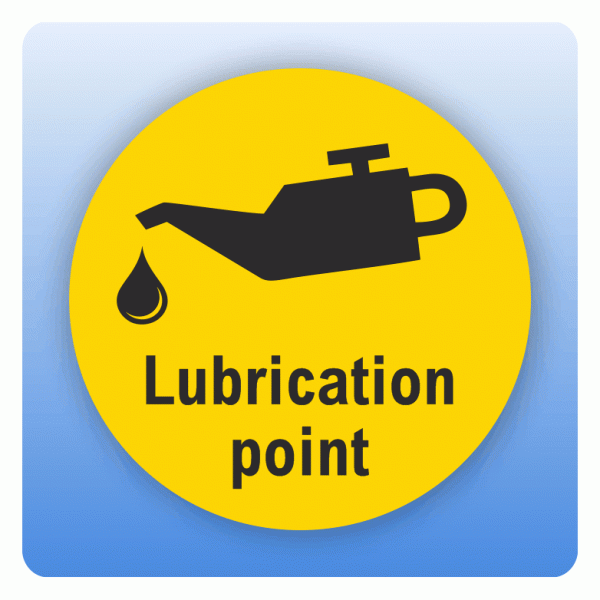 Kennzeichnung Lubrication point