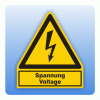 Kombi Warnsymbol Spannung Voltage W012