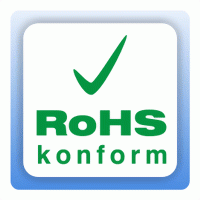 RoHS Aufkleber konform weiß eckig