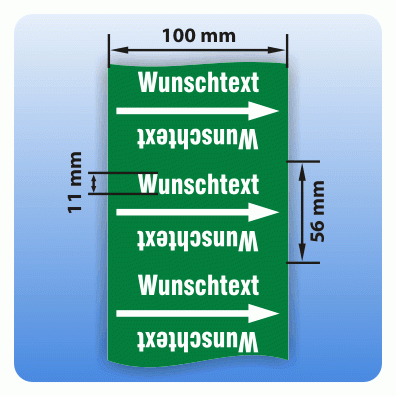 Rohrkennzeichnungsband Gruppe 1: Wasser