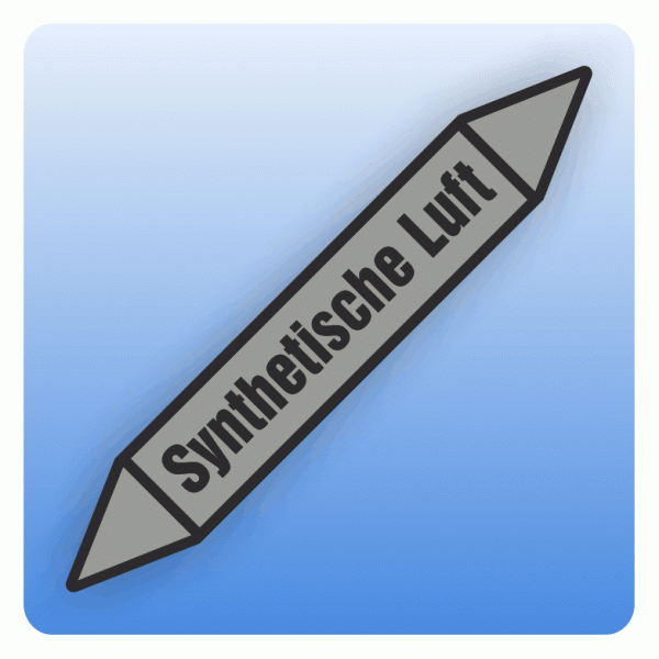 Rohrleitungskennzeichnung Synthetische Luft nach DIN 2403