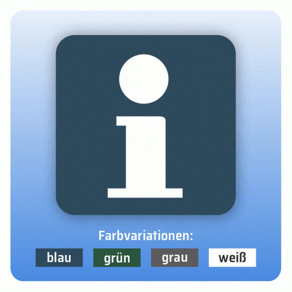Aufkleber Bus und Bahn - Information