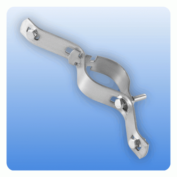 Schilderhalter / Wellenhalterung für Rohrpfosten bzw. Rohrmasten