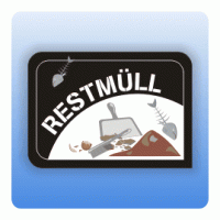 Aufkleber für Mülltonnen und Container Restmüll Aufkleber für Mülltonnen und Container Restmüll