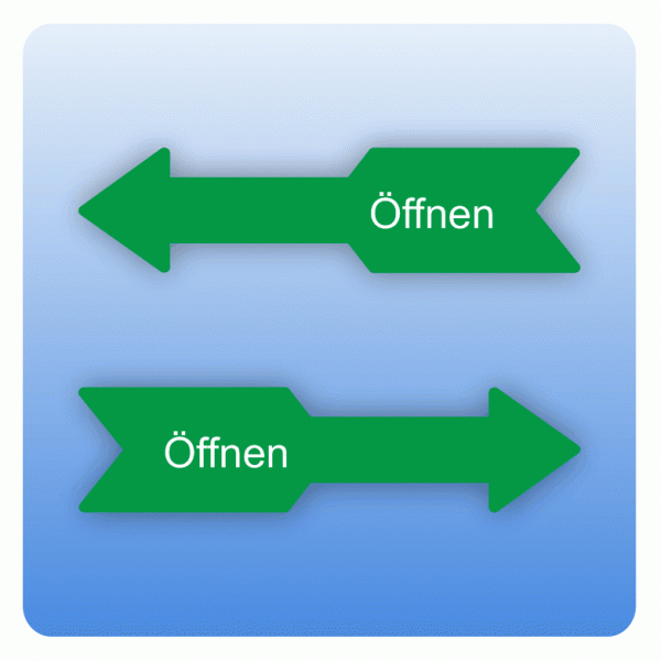 Drehrichtungspfeile Öffnen