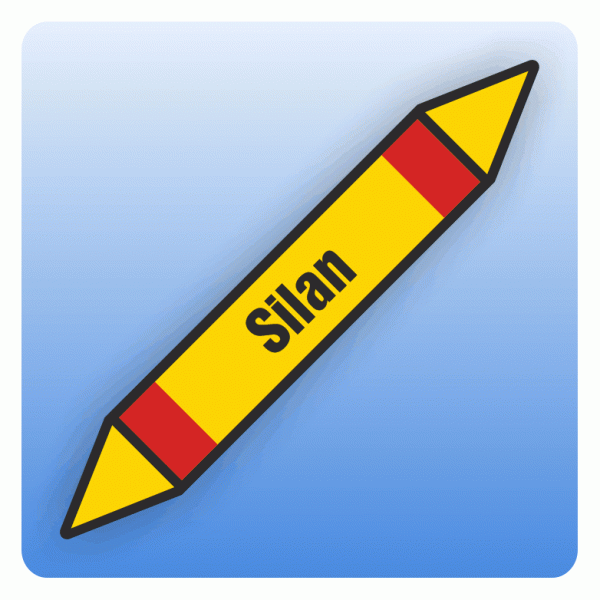 Rohrleitungskennzeichnung Silan nach DIN 2403