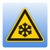 Warnzeichen W010 Warnung vor niedriger Temperatur / Frost