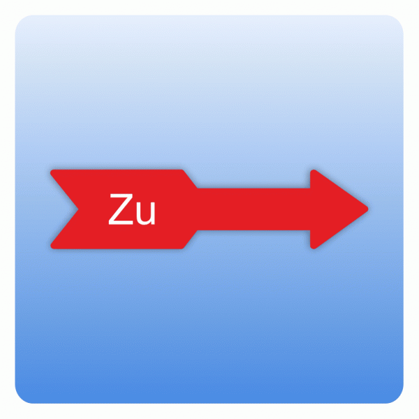 Drehrichtungspfeile Zu nach rechts zeigend