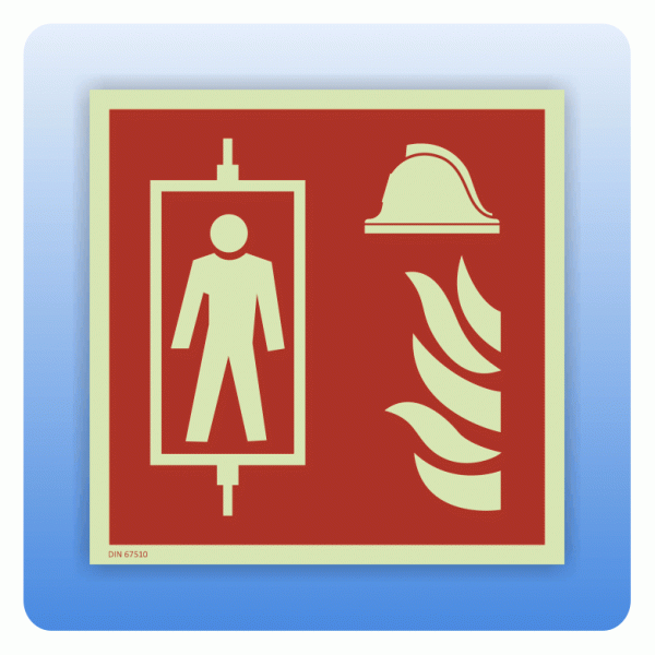 Brandschutzzeichen Feuerwehraufzug