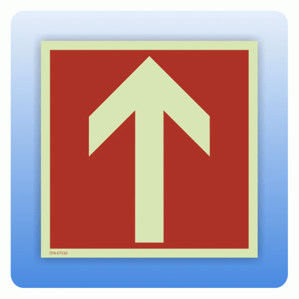 Brandschutzzeichen Pfeil nach oben