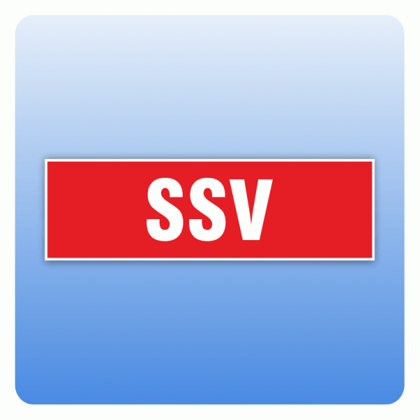 Rabattaufkleber SSV für Schaufenster