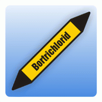 Rohrleitungskennzeichnung Bortrichlorid nach DIN 2403