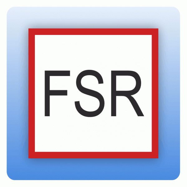 Feuerwehrzeichen FSR (Feuerwehrschlüsselrohr)