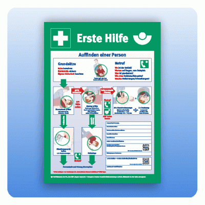 Erste Hilfe - Auffinden einer Person | Kunststoff