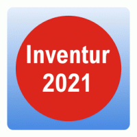 Inventur-Aufkleber Inventur 2021