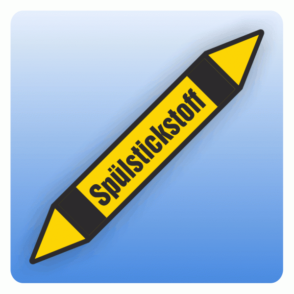 Rohrleitungskennzeichnung Spülstickstoff nach DIN 2403