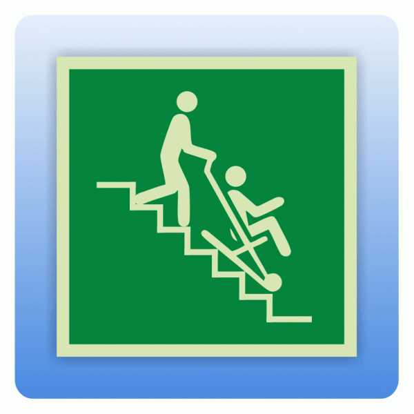 Rettungszeichen E060 Rettungsstuhl ISO 7010