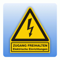 Kombi Warnsymbol Zugang freihalten W012