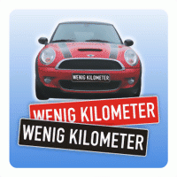 Kennzeicheneinleger "Wenig Kilometer"