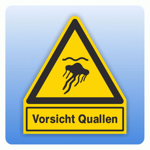 Kombi Warnsymbol W069 Warnung vor Quallen