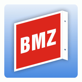 Fahnenschild Brandschutzzeichen BMZ