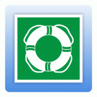 Rettungszeichen E061 Wasser-Rettungsausrüstung ISO7010