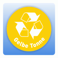 Wertstoffzeichen Recycling Gelbe Tonne